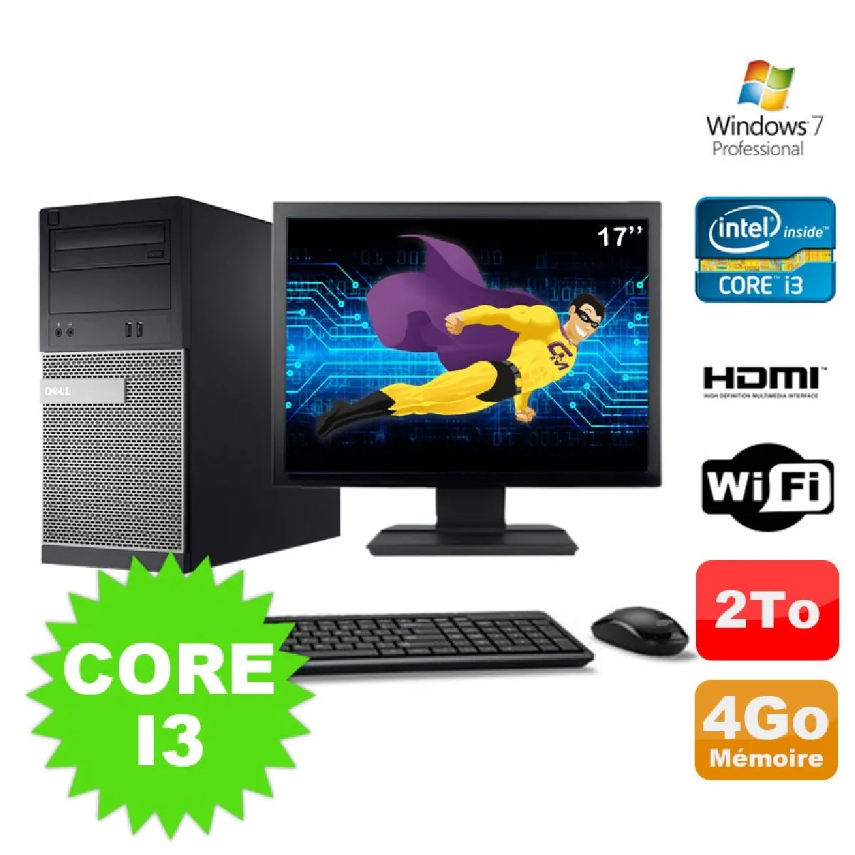 Dell 3010 MT Set État correct - Dell reconditionné disponible sur Rue du Commerce Seconde Vie